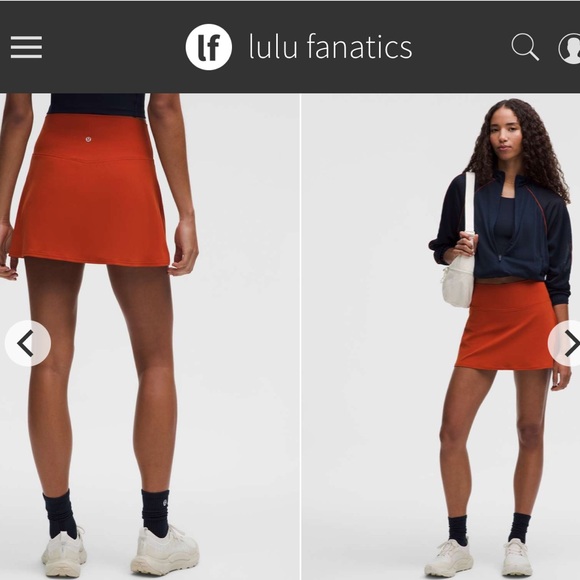 lululemon athletica Pants - NWT Lululemon Align High-Rise Skirt Sz 8 Autumn Rust Orange Nulu Tennis Skort